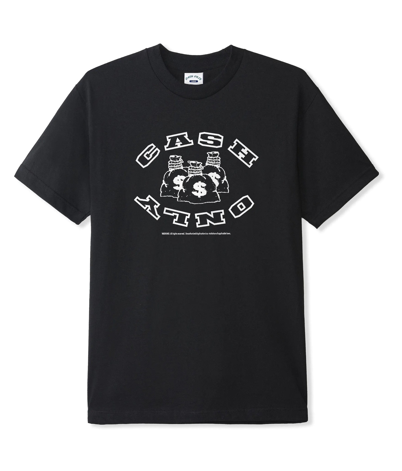 Cash Only - T-skjorte Money Bag - Black - L