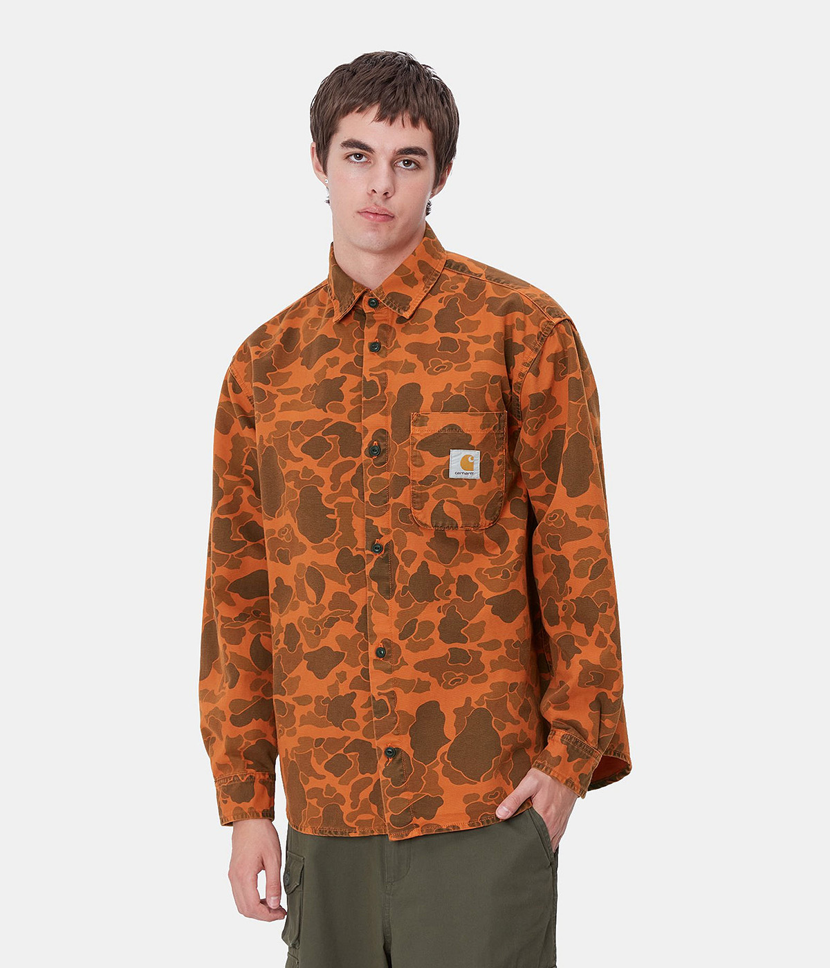 Carhartt camo shirt jacket 2025