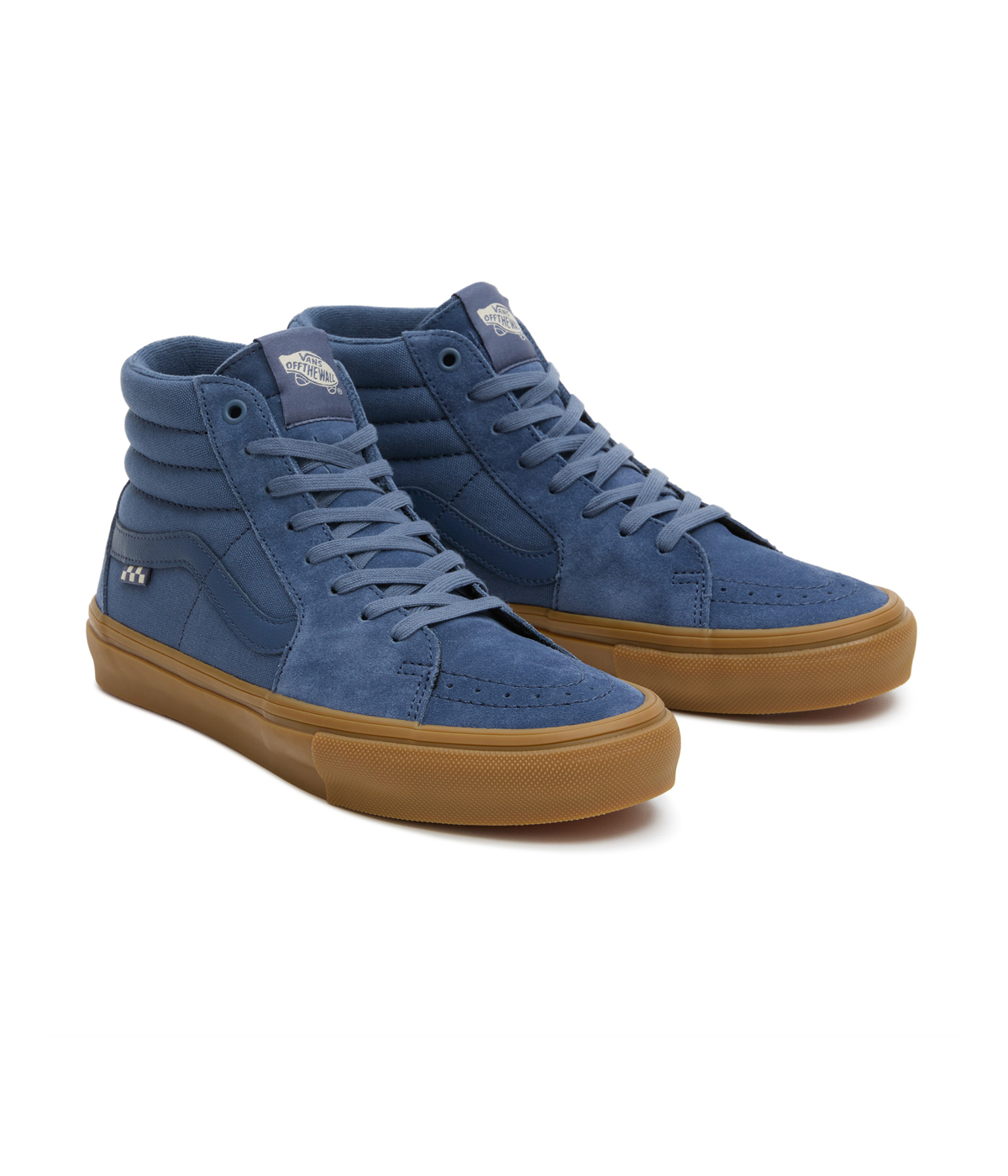 Navy blue hi top vans online