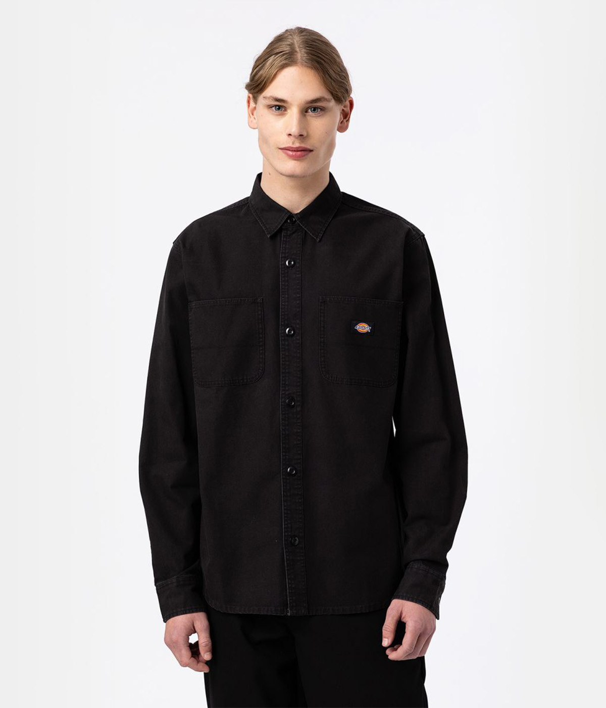 Dickies - Shirt Duck Canvas LS - Stone Washed Black - L