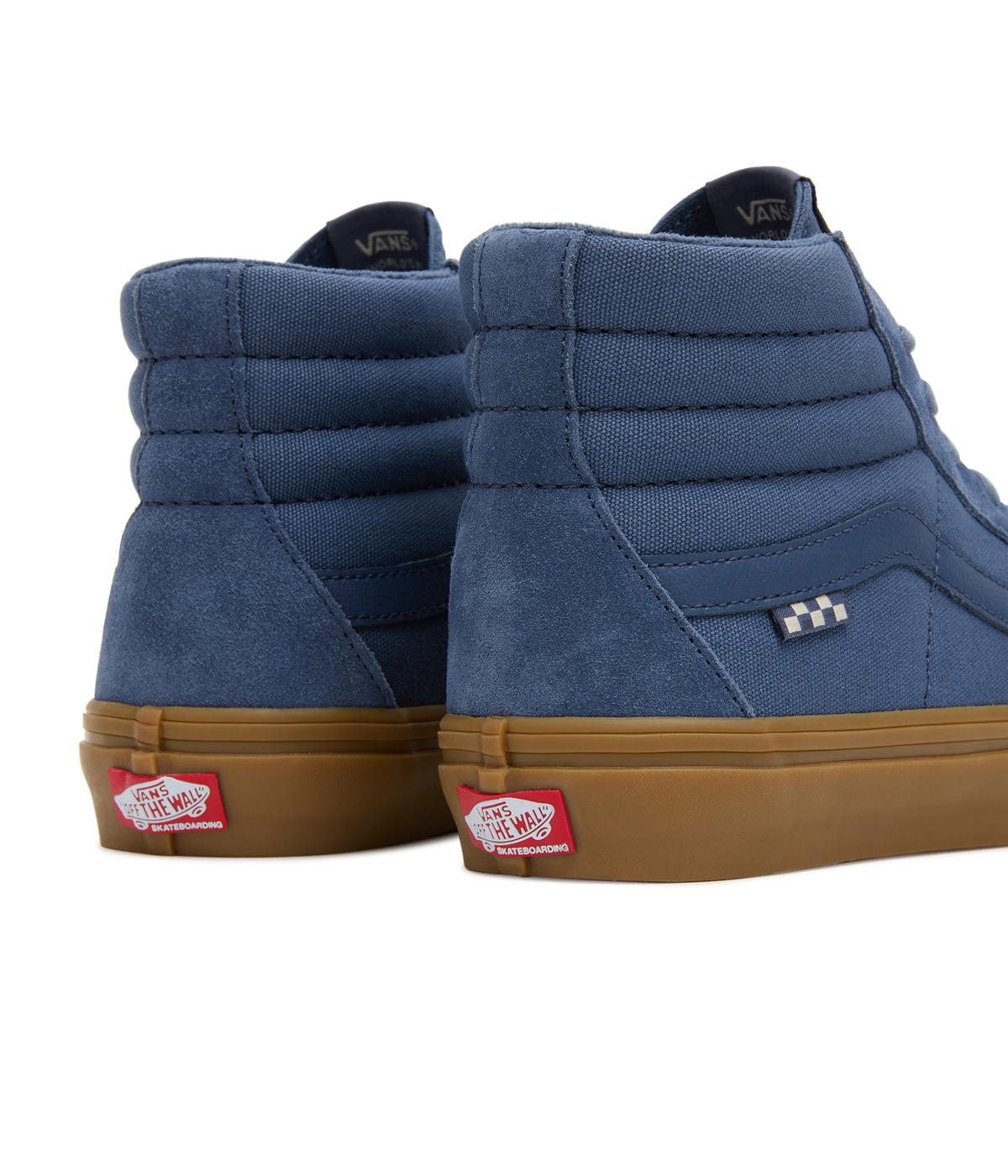Navy blue gum vans top