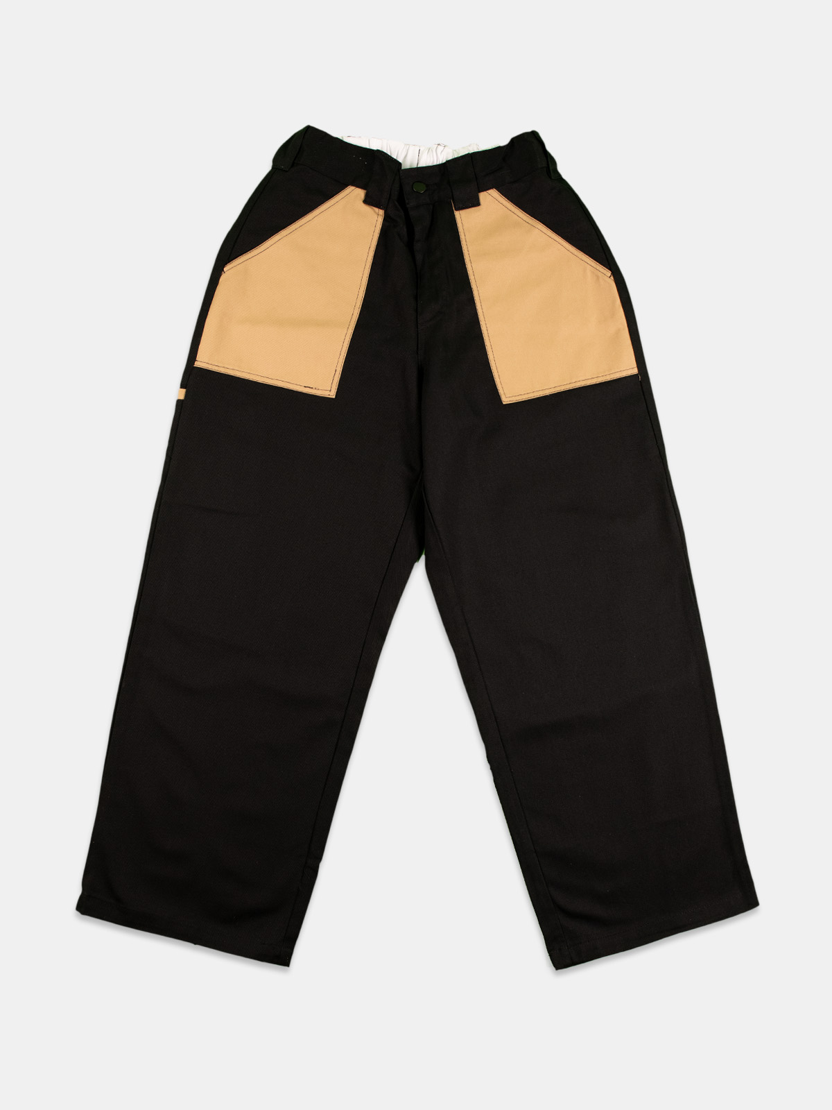 Poetic Collective - Bukser Painter - Black/Tan - M