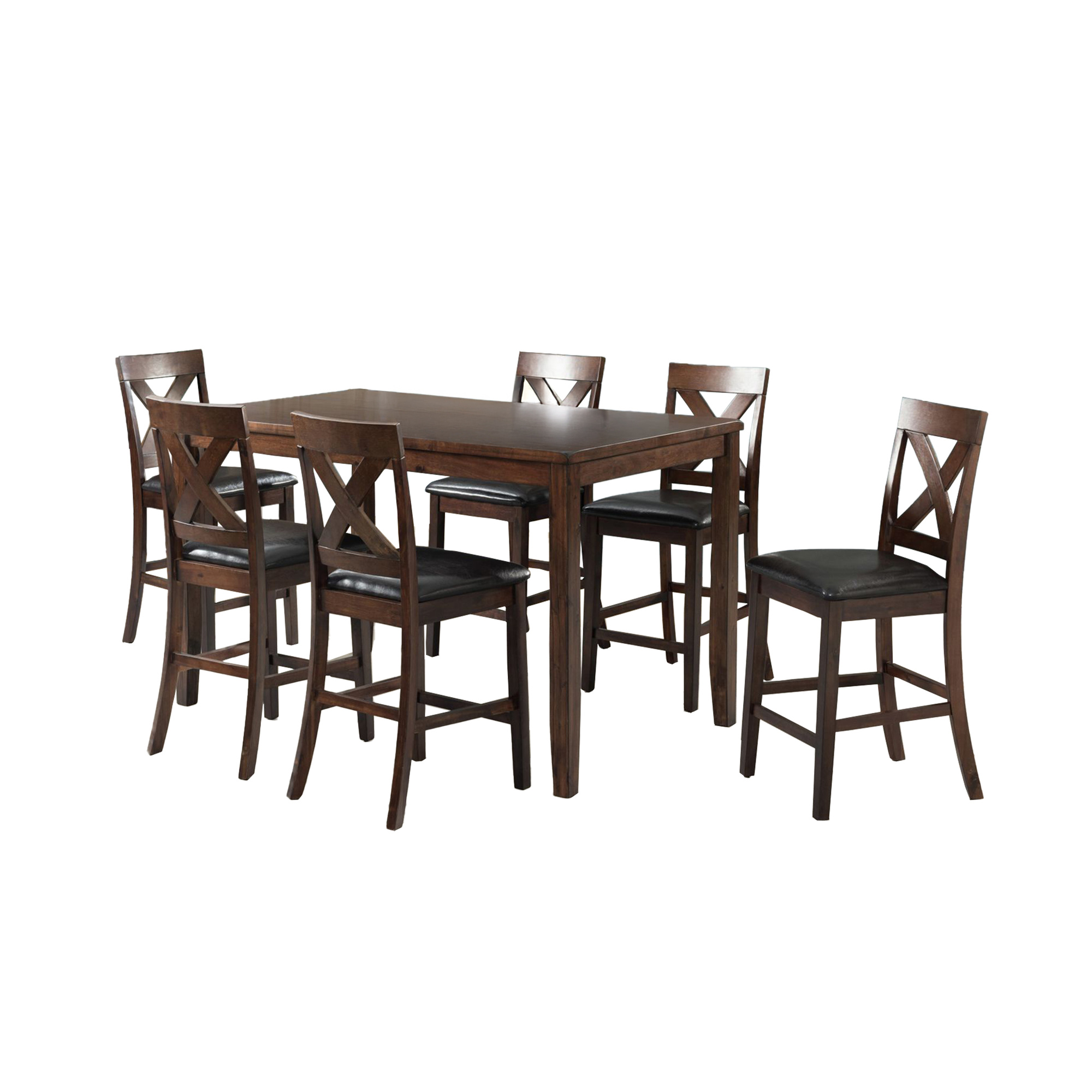 Alex 60" 7Pc Counter Dining Set