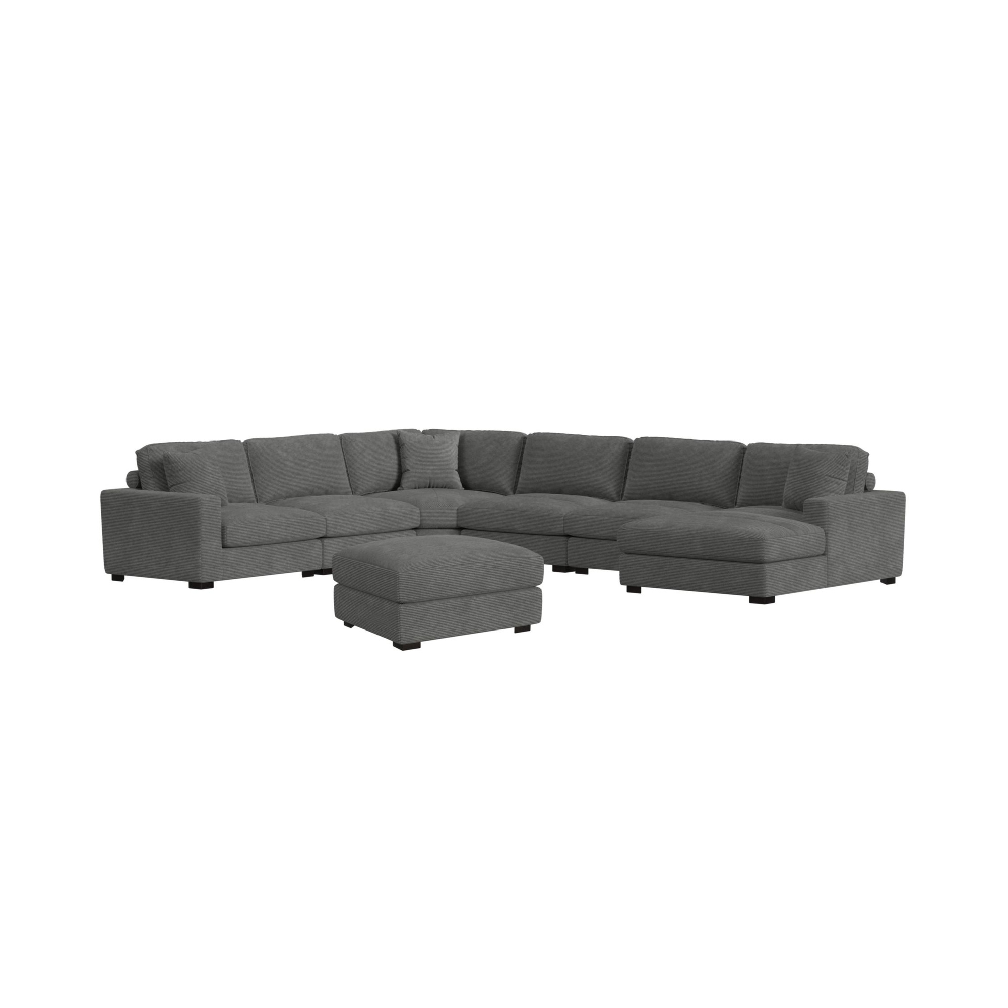Arizona Steno 6PC Sectional & Ottoman