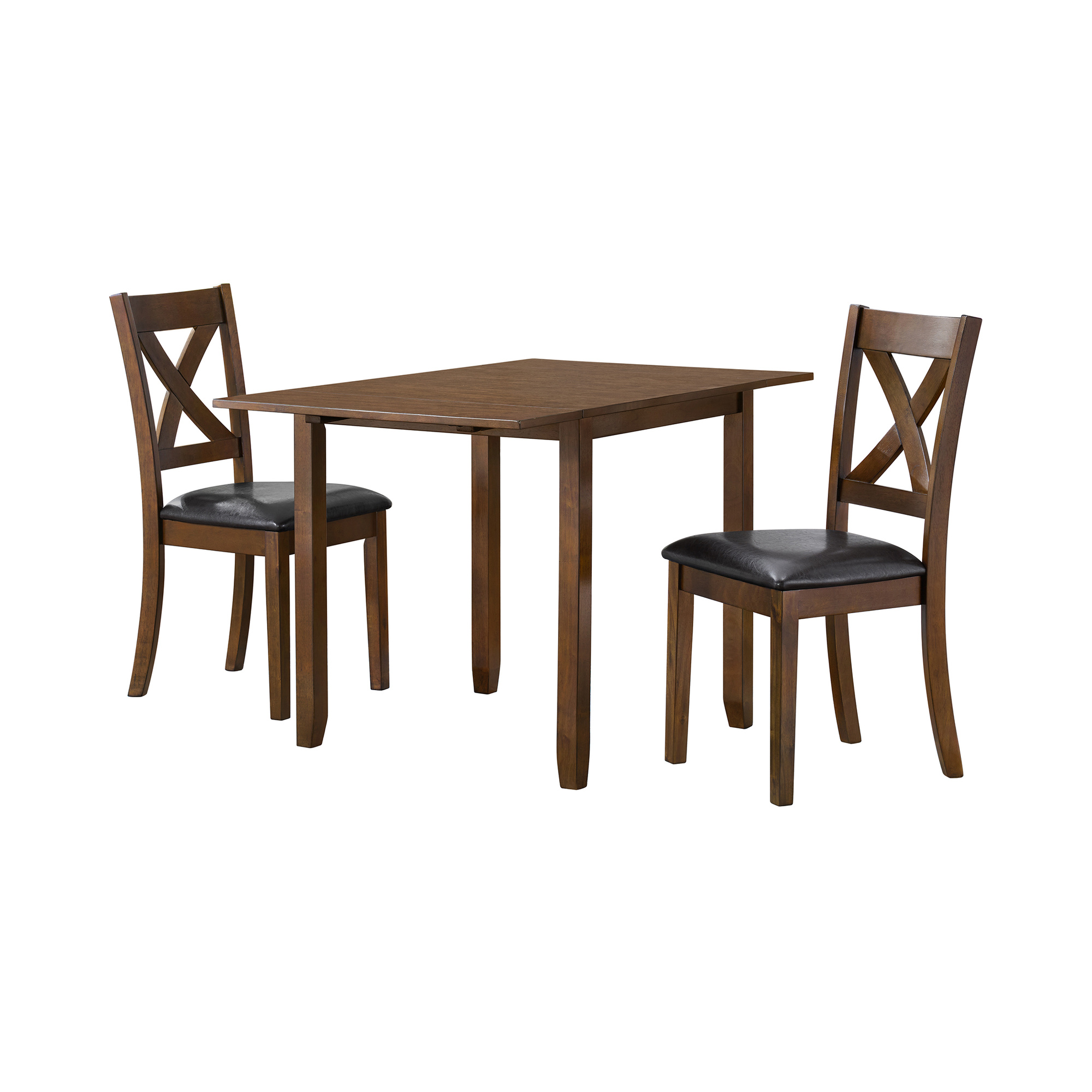 Alex 3PC Dining Set with Drop Leaf Table