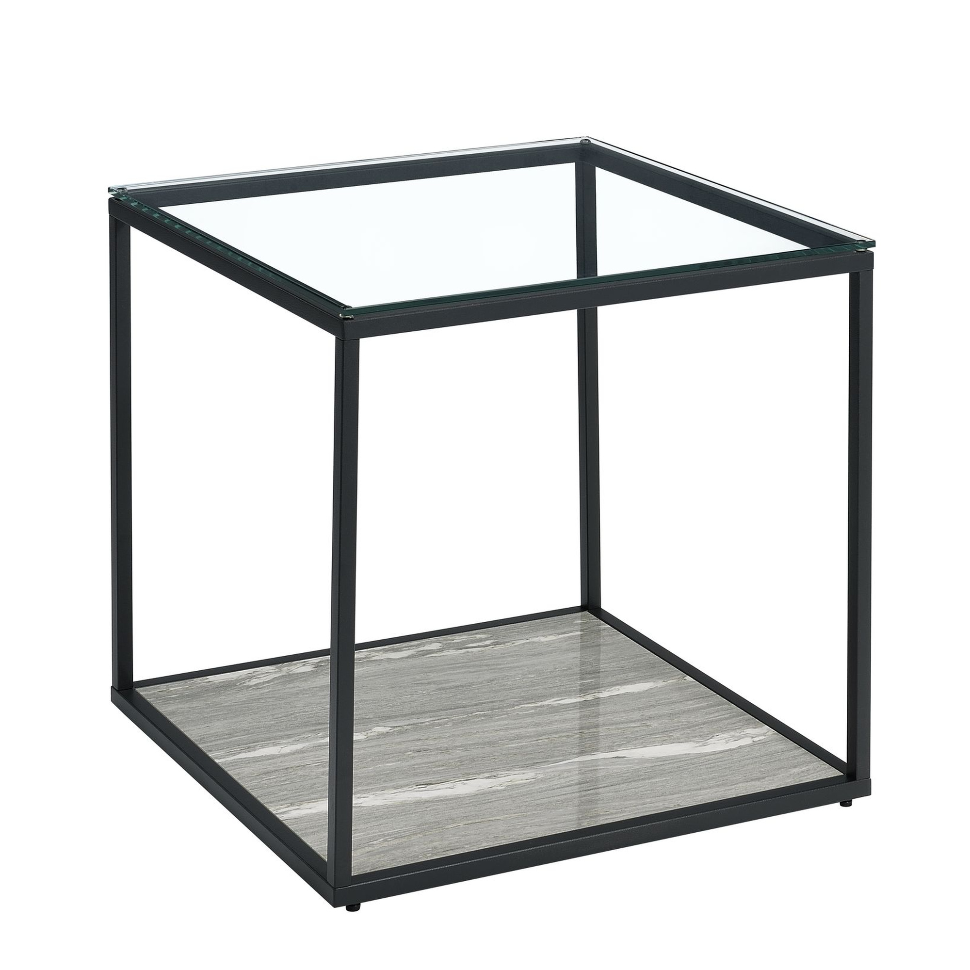 Yasmin End Table in Grey