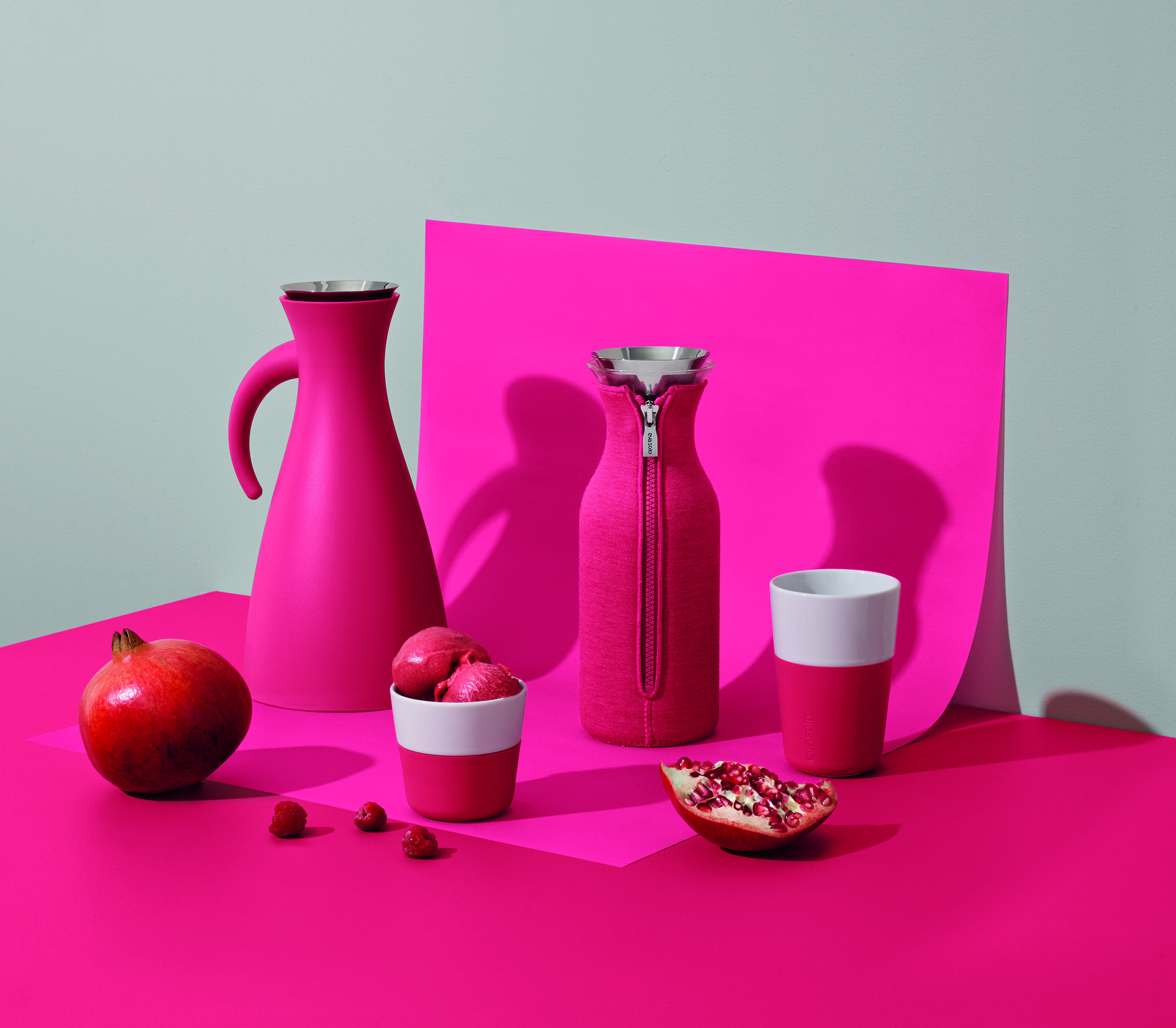 Vacuum jug 1.0l Berry red