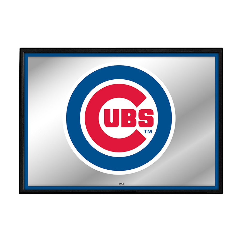 Chicago Cubs Framed Mirrored Wall Sign  