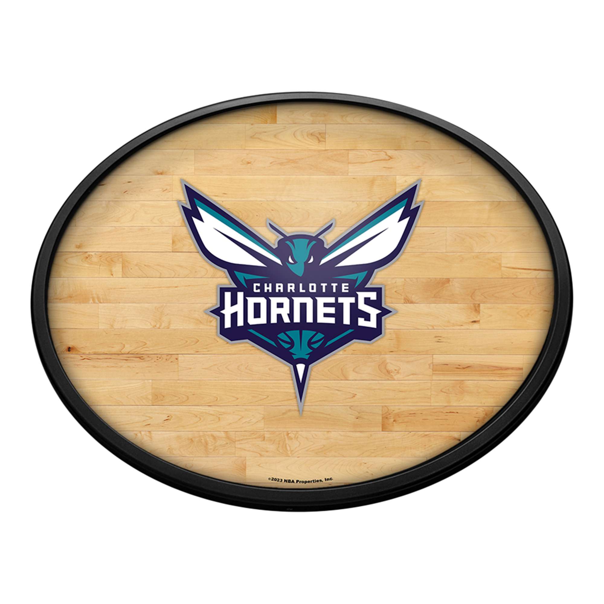 Charlotte Hornets: Oval Slimline Lighted Wall Sign