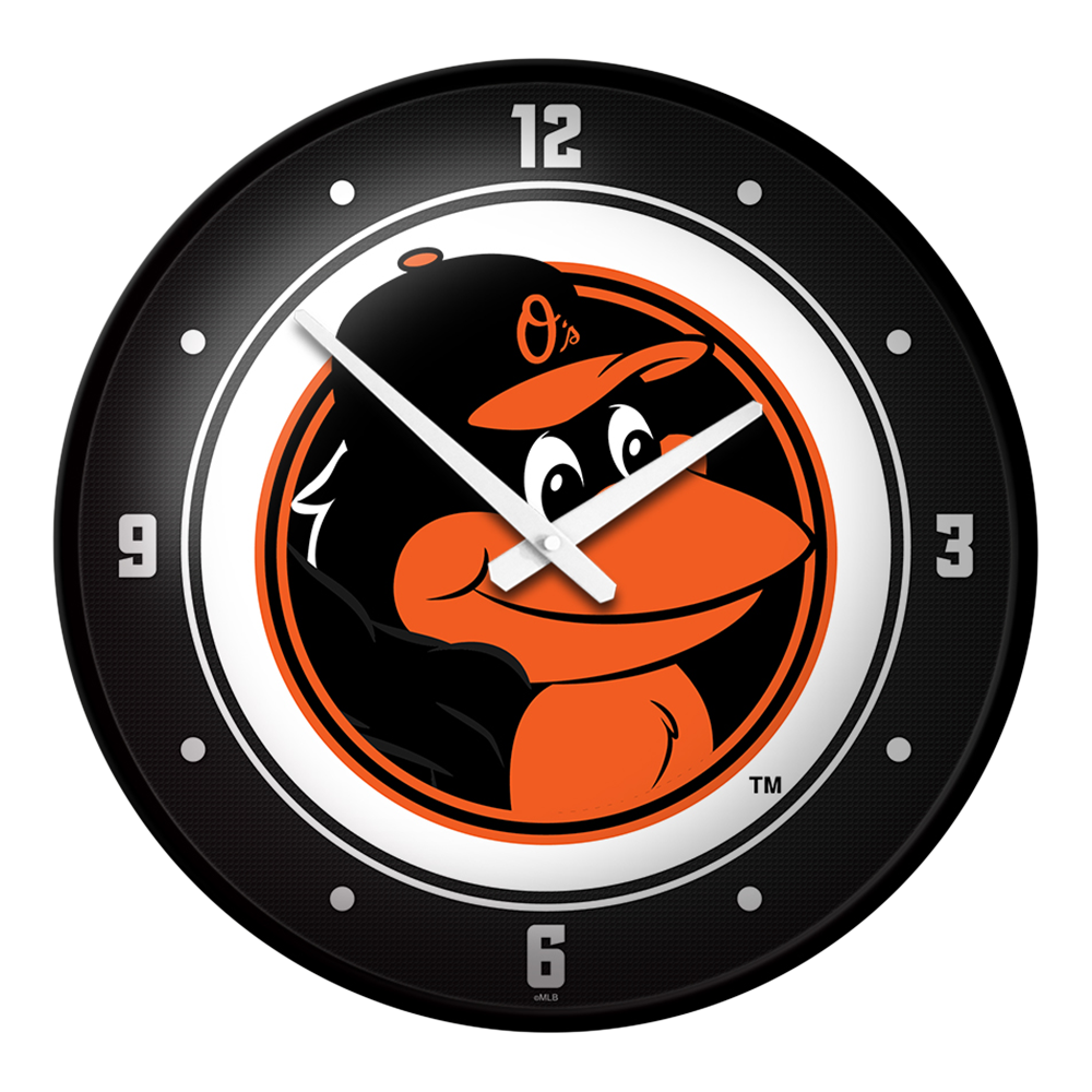 Baltimore Orioles: Mascot - Modern Disc Wall Clock   