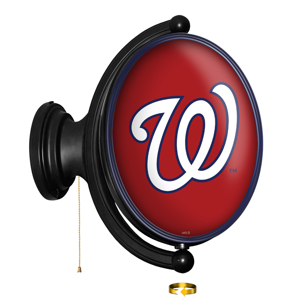 Washington Nationals Original Oval Rotating Lighted Wall Sign  