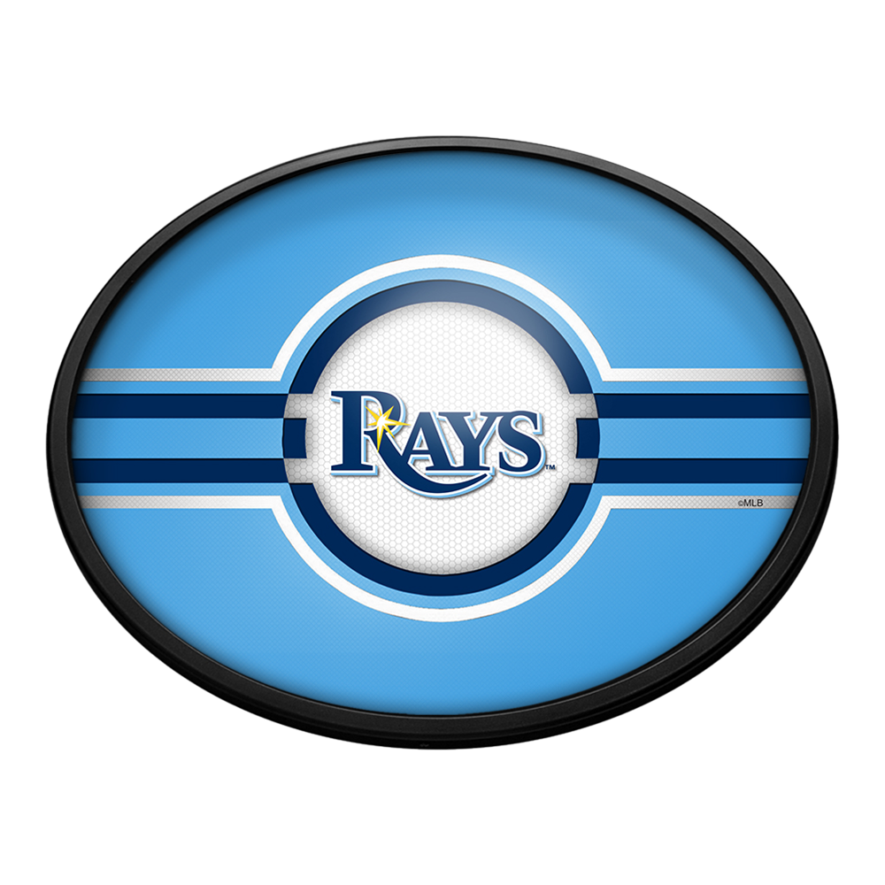 Tampa Bay Rays Oval Slimline Lighted Wall Sign  