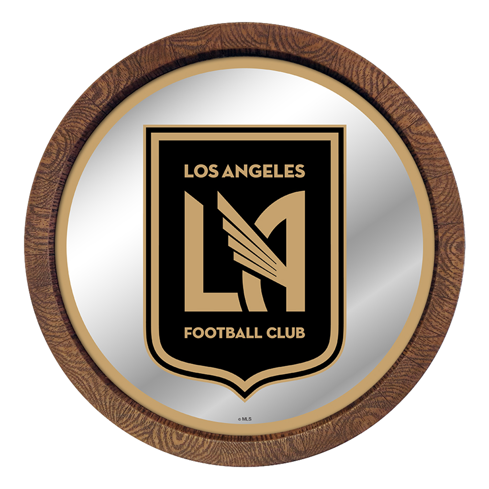 Los Angeles Football Club: Barrel Top Framed Mirror Mirrored Wall Sign