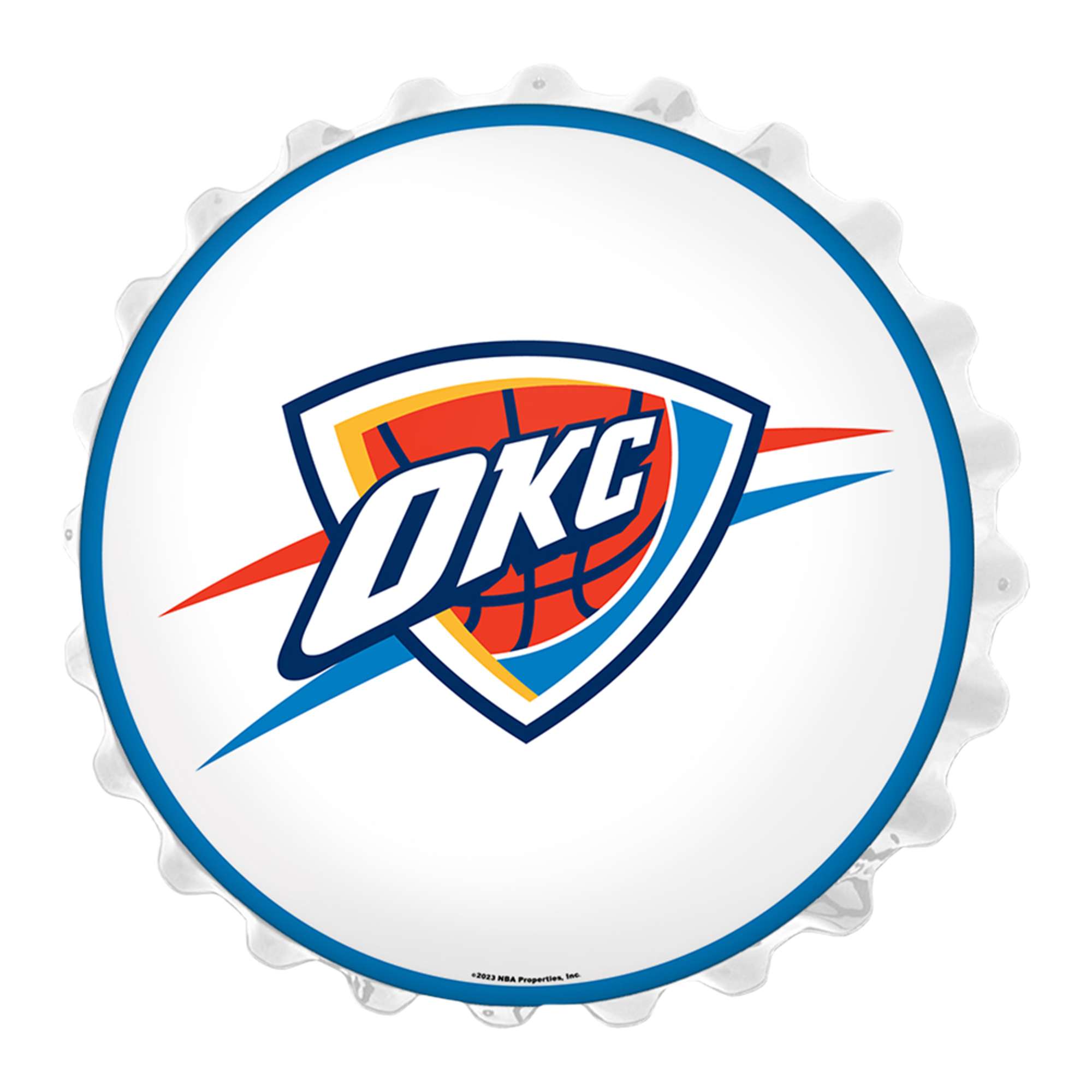 Oklahoma City Thunder: Bottle Cap Wall Light