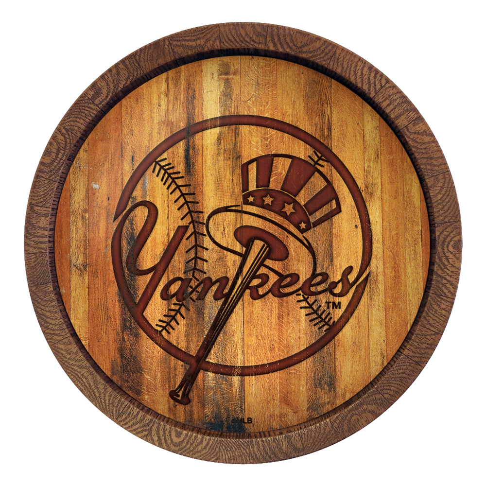 New York Yankees Branded "Faux" Barrel Top Sign  