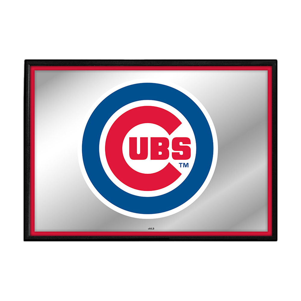 Chicago Cubs Framed Mirrored Wall Sign  