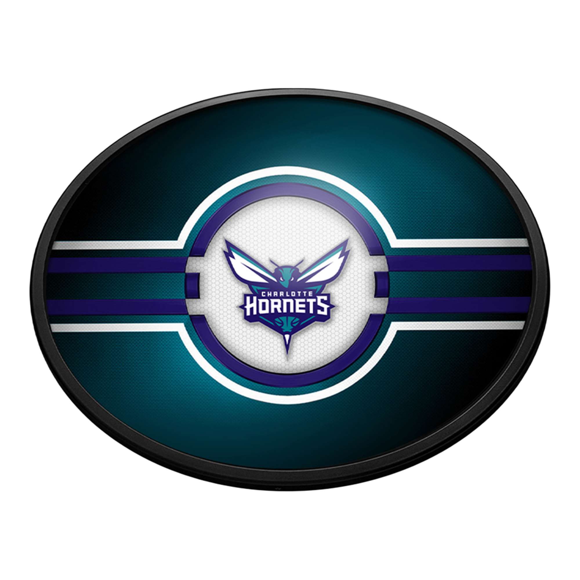 Charlotte Hornets: Oval Slimline Lighted Wall Sign