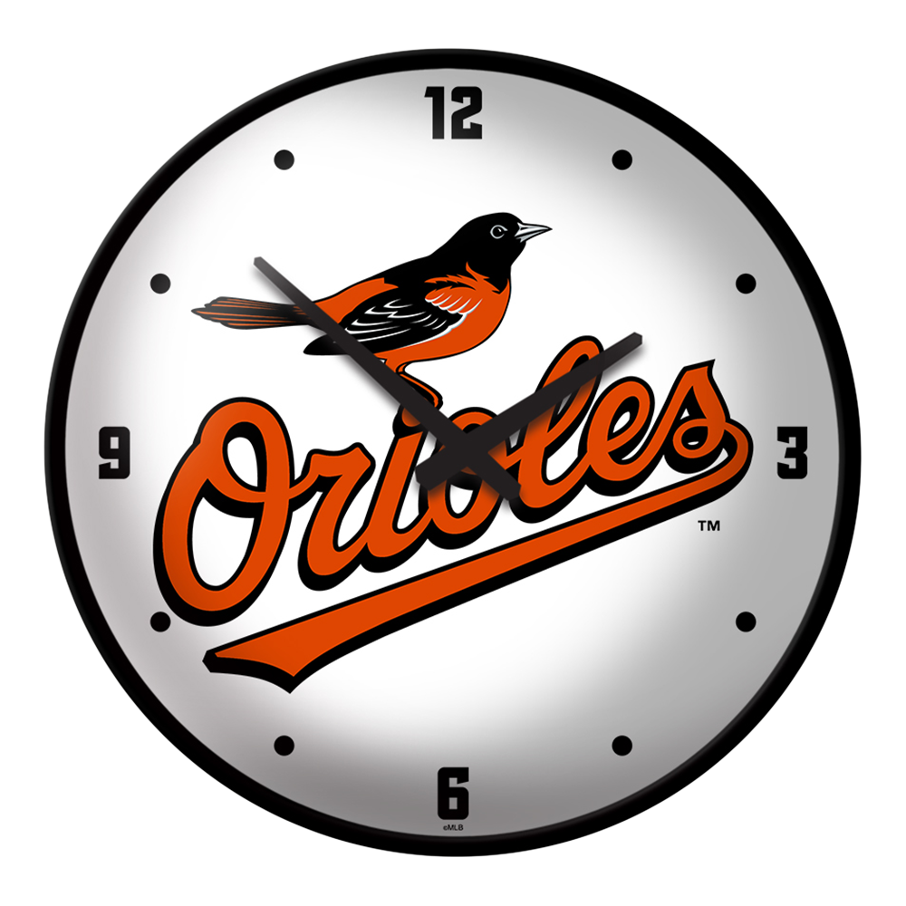 Baltimore Orioles: Alternate Logo - Modern Disc Wall Clock   