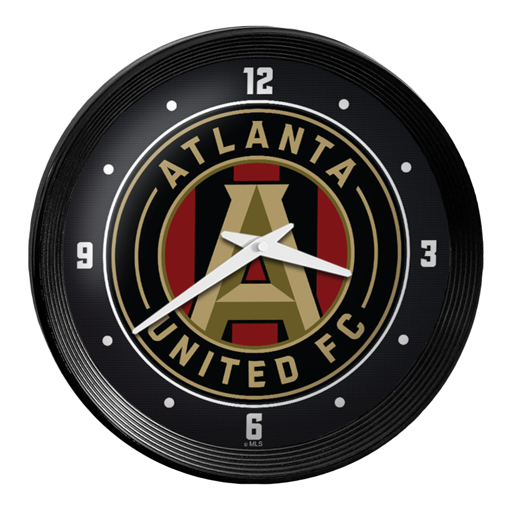 Atlanta United: Ribbed Frame Wall Clock