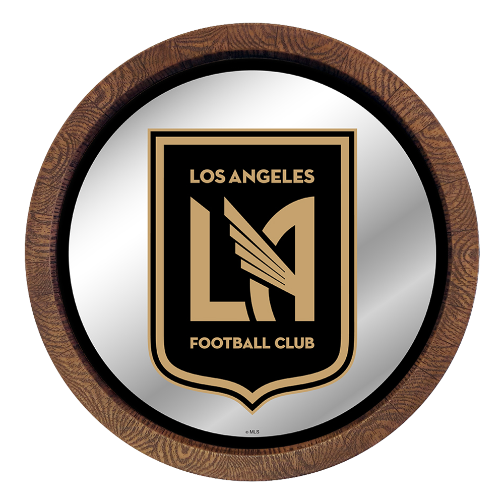 Los Angeles Football Club: Barrel Top Framed Mirror Mirrored Wall Sign