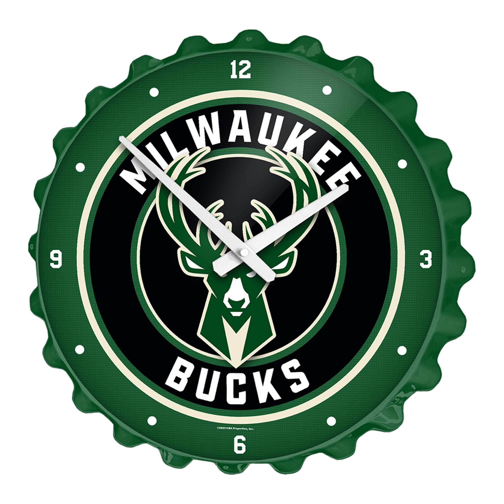 Milwaukee Bucks: Bottle Cap Wall Clock