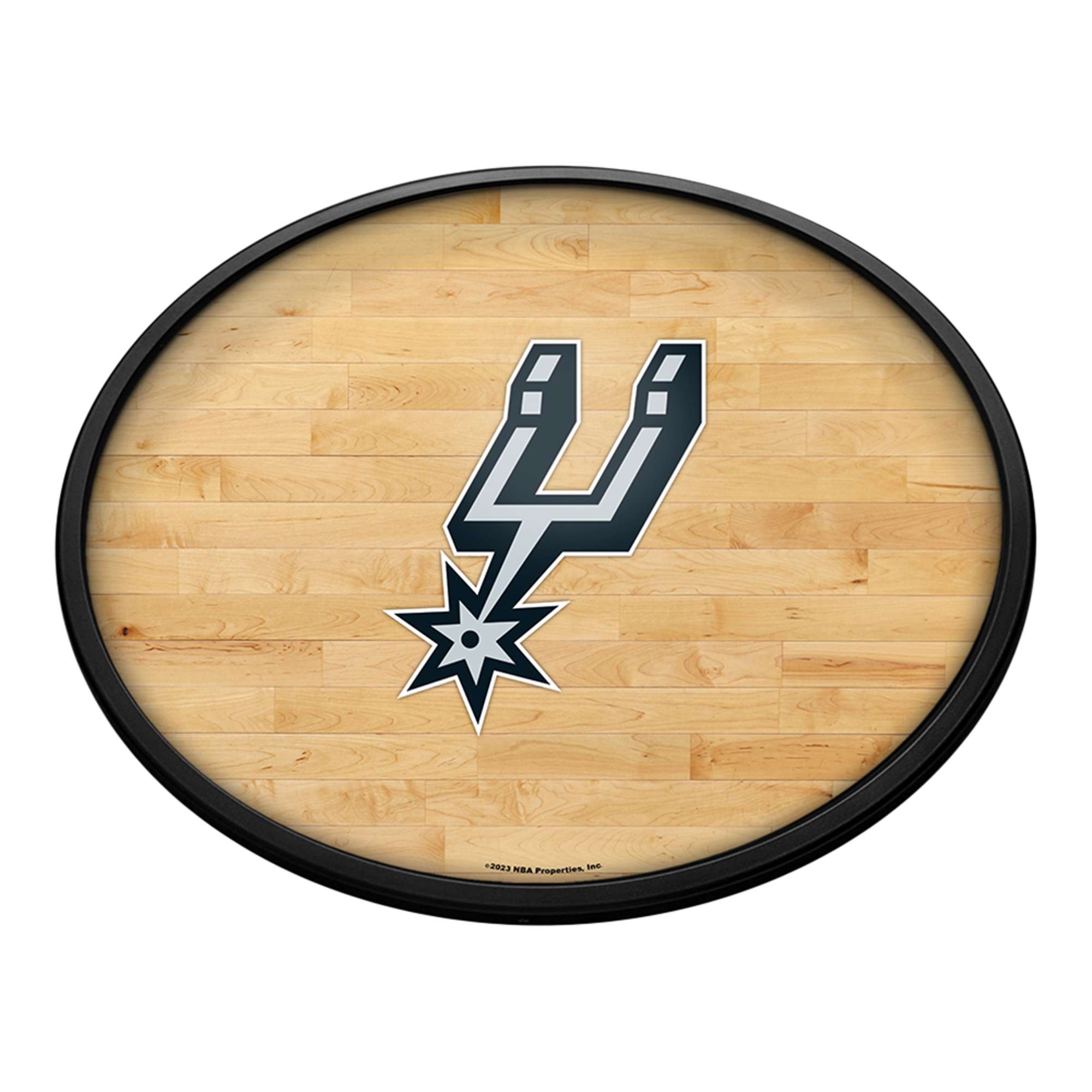 San Antonio Spurs: Oval Slimline Lighted Wall Sign
