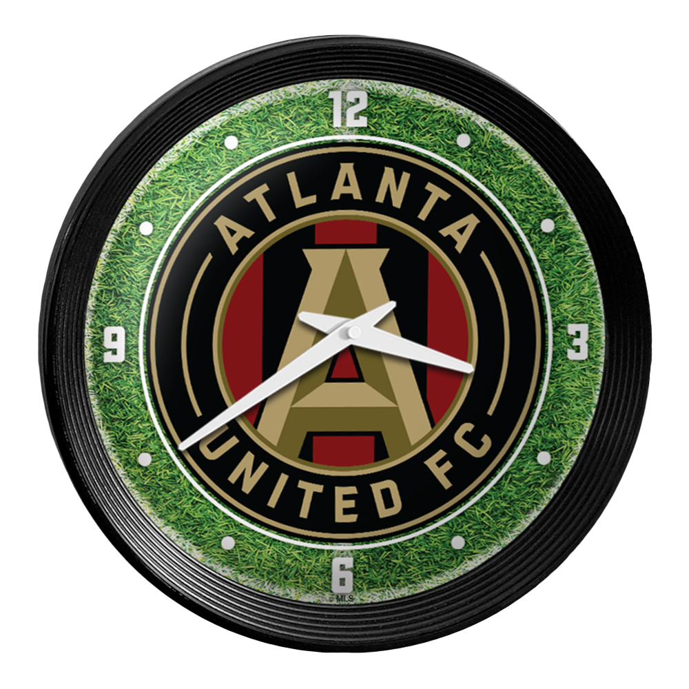 Atlanta United: Pitch - Ribbed Frame Wall Clock