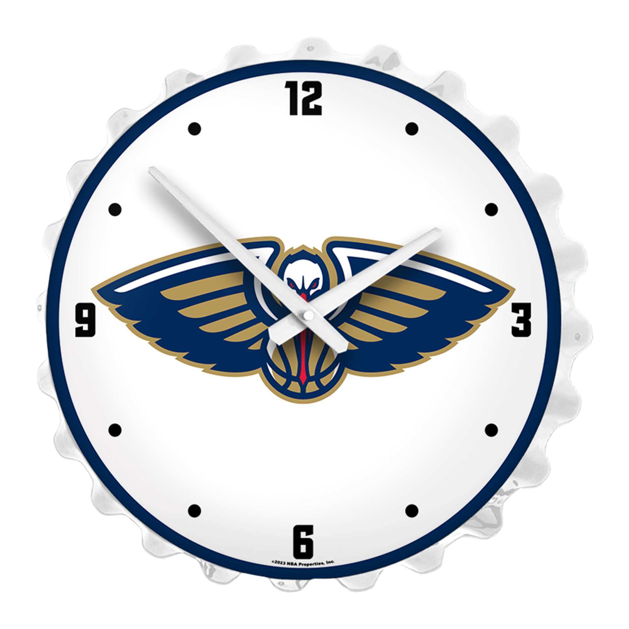 New Orleans Pelicans: Bottle Cap Lighted Wall Clock