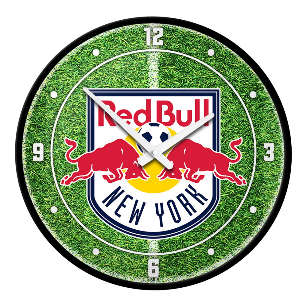 New York Red Bulls: Pitch - Modern Disc Wall Clock