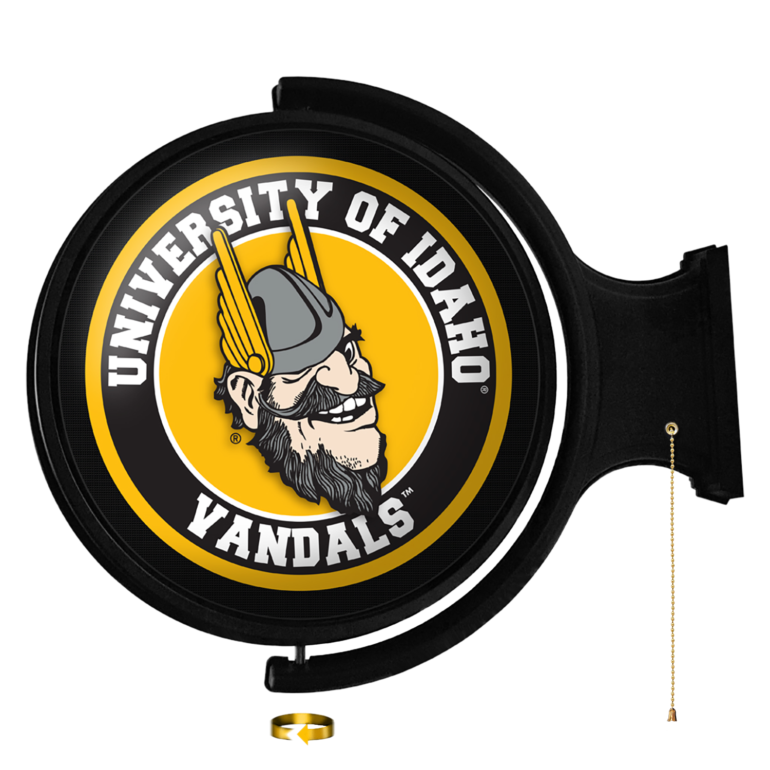 Idaho Vandals Joe Vandal - Original Round Rotating Lighted Wall Sign