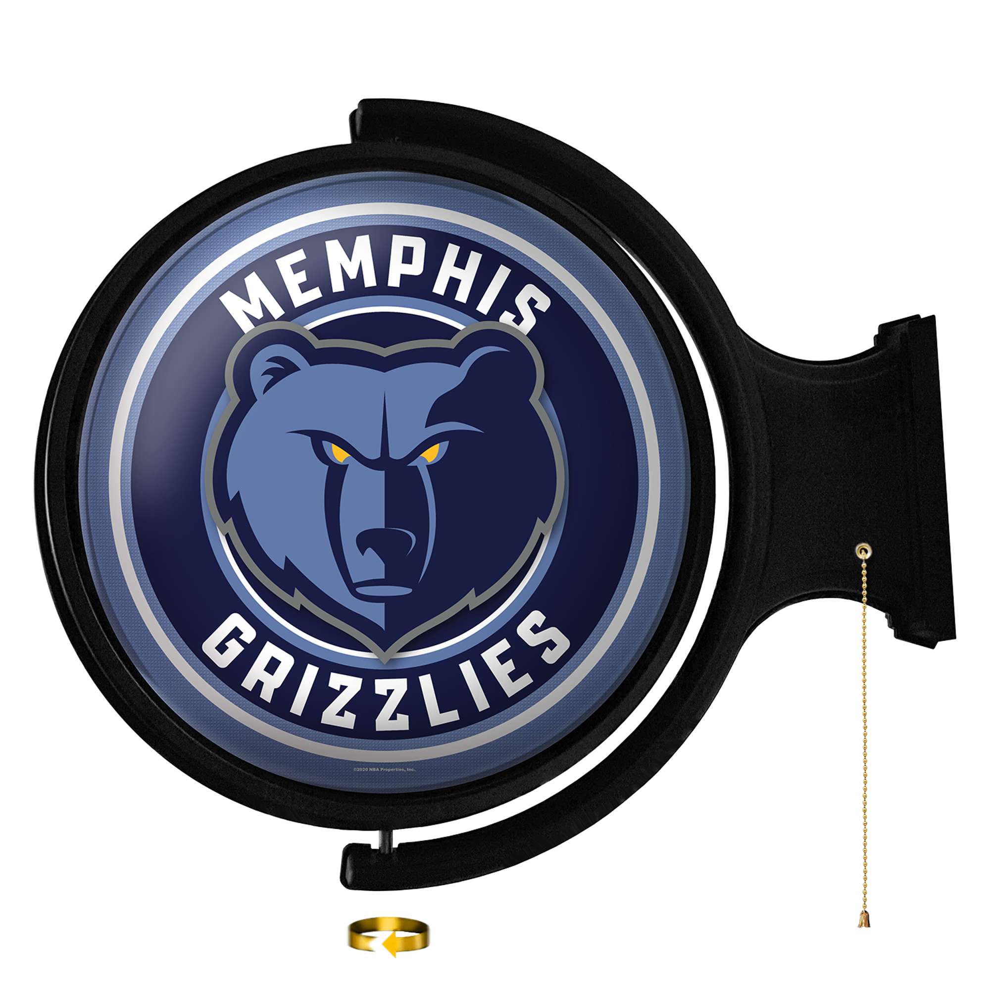 Memphis Grizzlies: Original Round Rotating Lighted Wall Sign