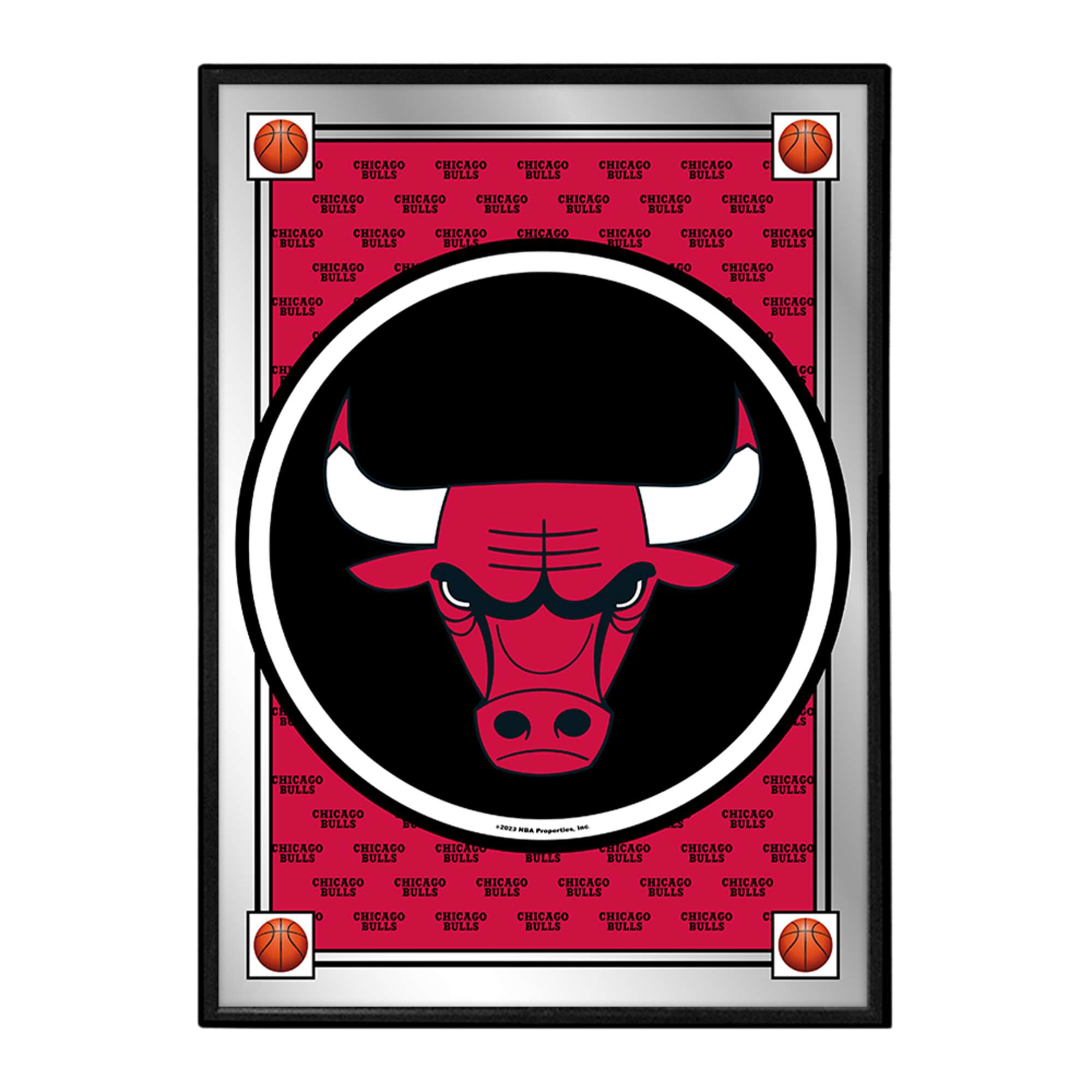 Chicago Bulls: Team Spirit - Framed Mirrored Wall Sign