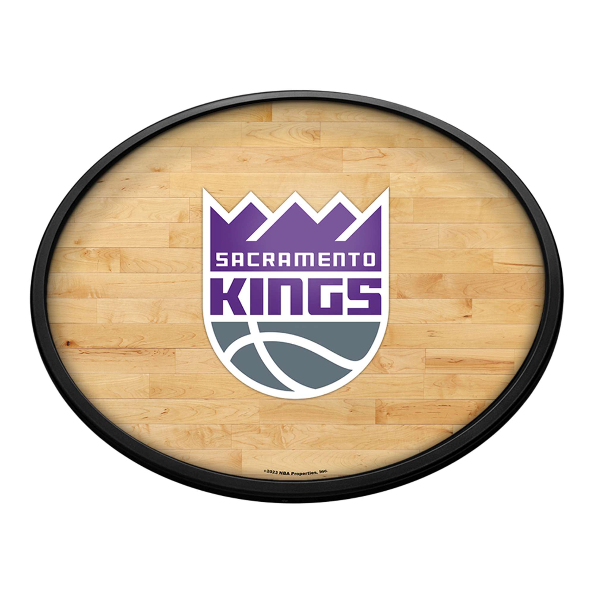 Sacramento Kings: Oval Slimline Lighted Wall Sign
