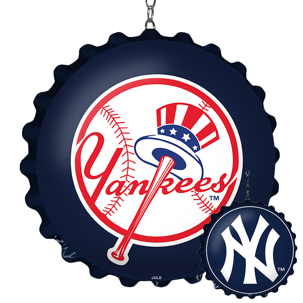 New York Yankees Double-Sided Bottle Cap Dangler  