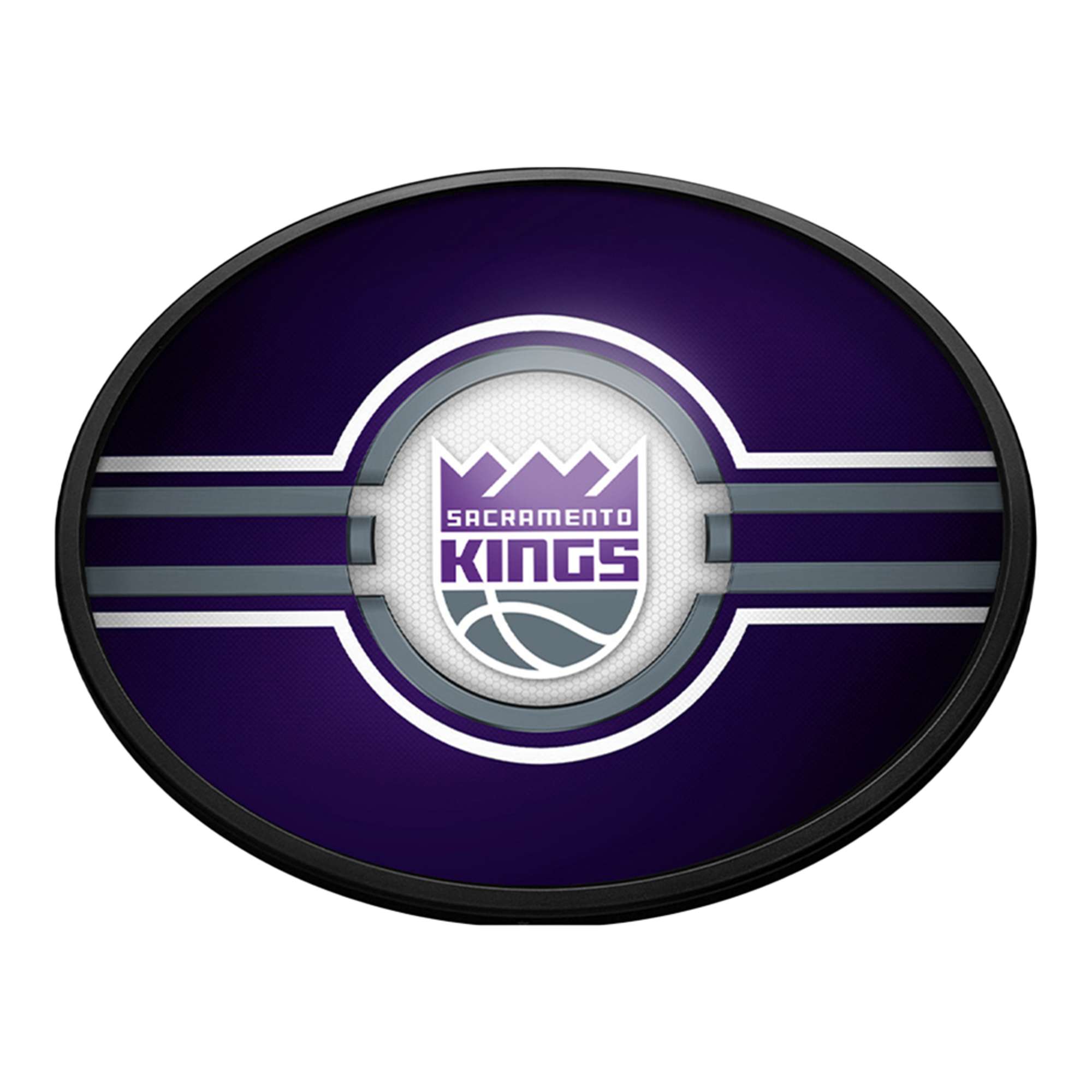 Sacramento Kings: Oval Slimline Lighted Wall Sign