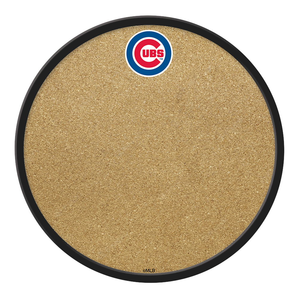 Chicago Cubs Modern Disc Cork Board  