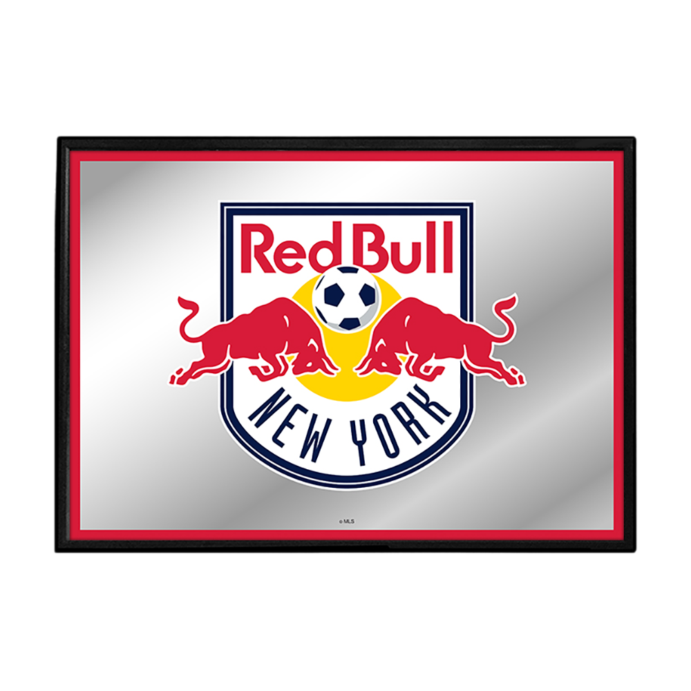 New York Red Bulls: Framed Mirrored Wall Sign  