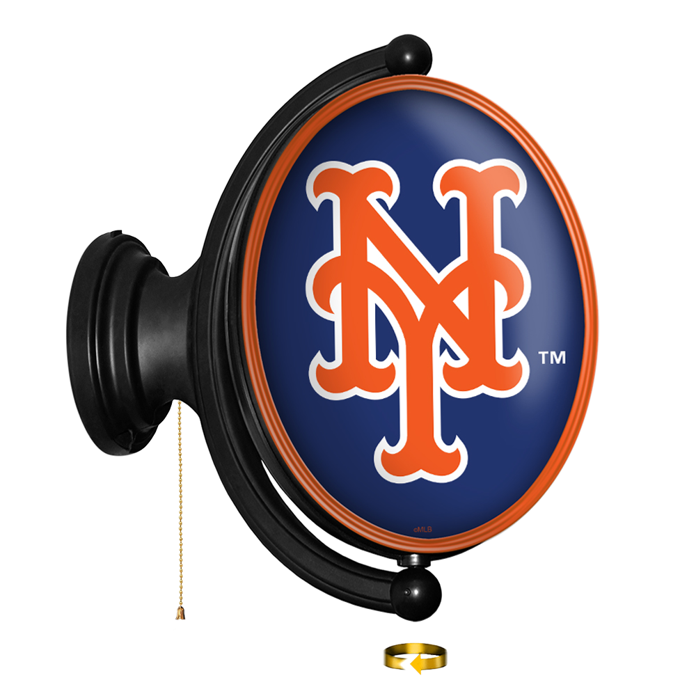 New York Mets Original Oval Rotating Lighted Wall Sign  