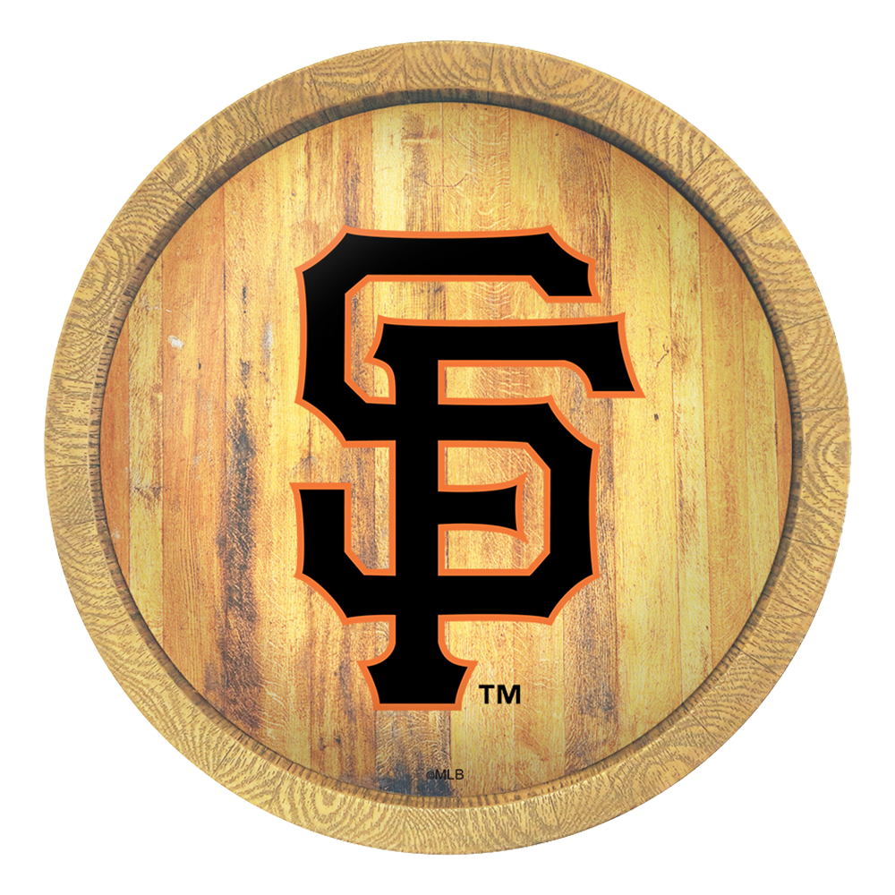 San Francisco Giants Logo - "Faux" Barrel Top Sign  