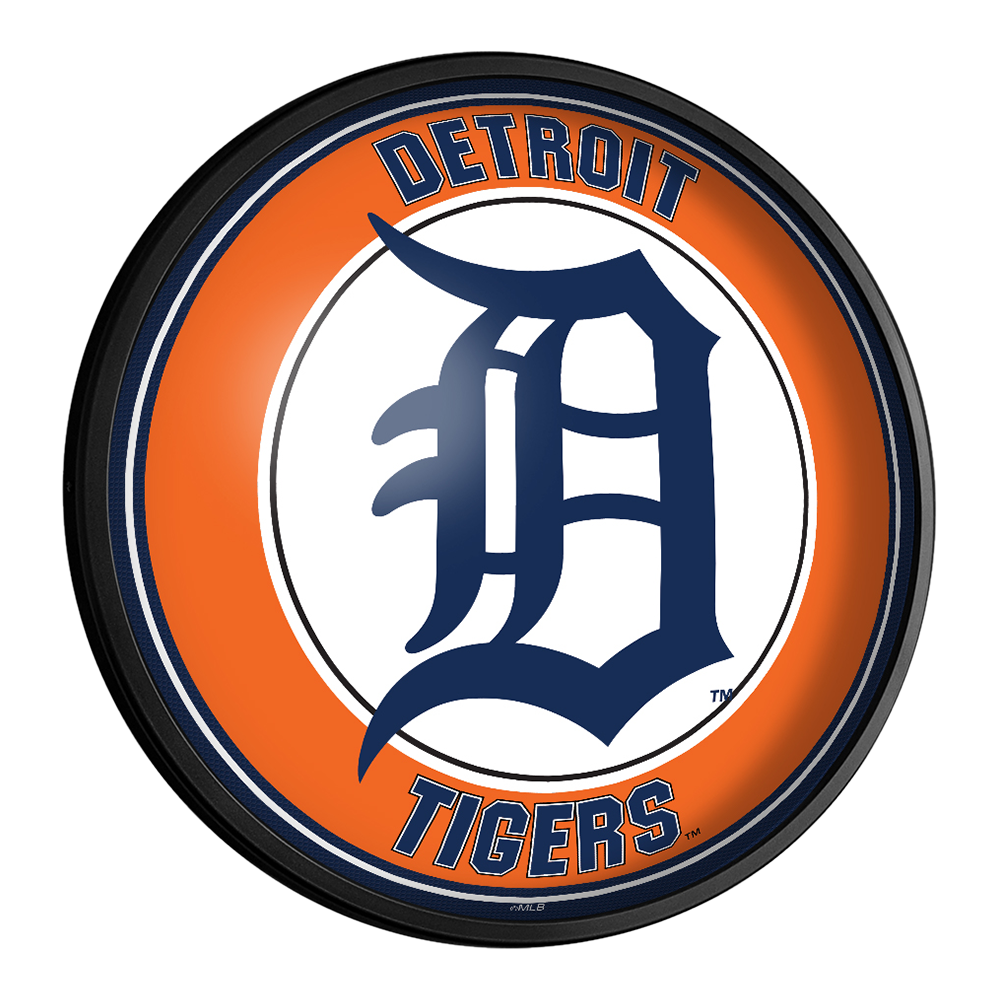 Detroit Tigers: Round Slimline Lighted Wall Sign   