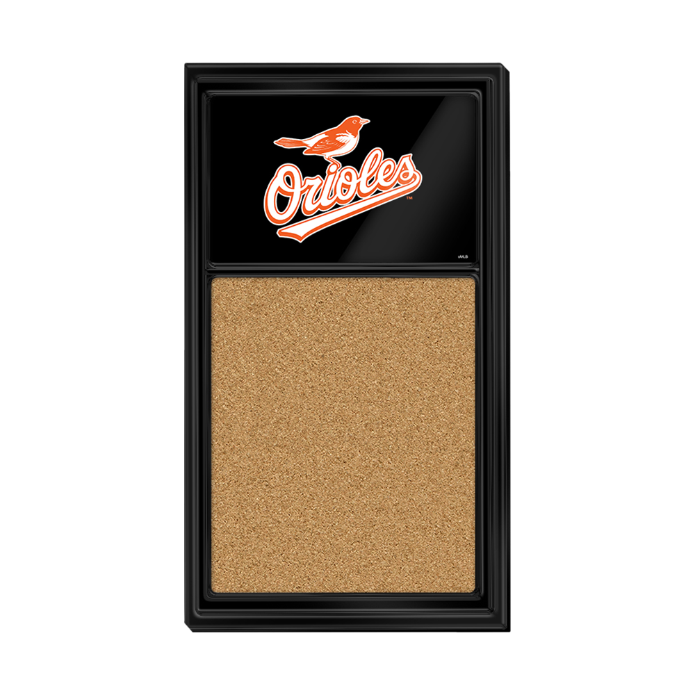 Baltimore Orioles Cork Note Board  