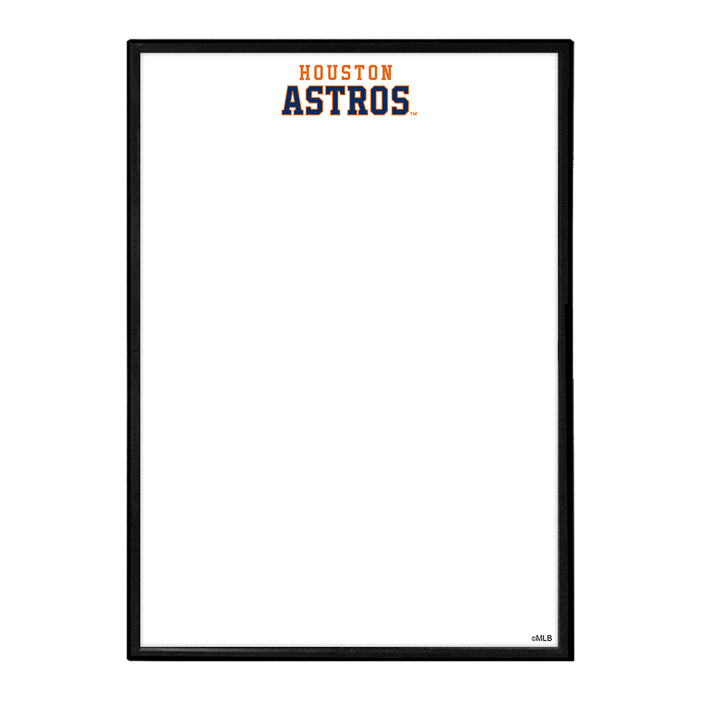 Houston Astros Wordmark - Framed Dry Erase Wall Sign  