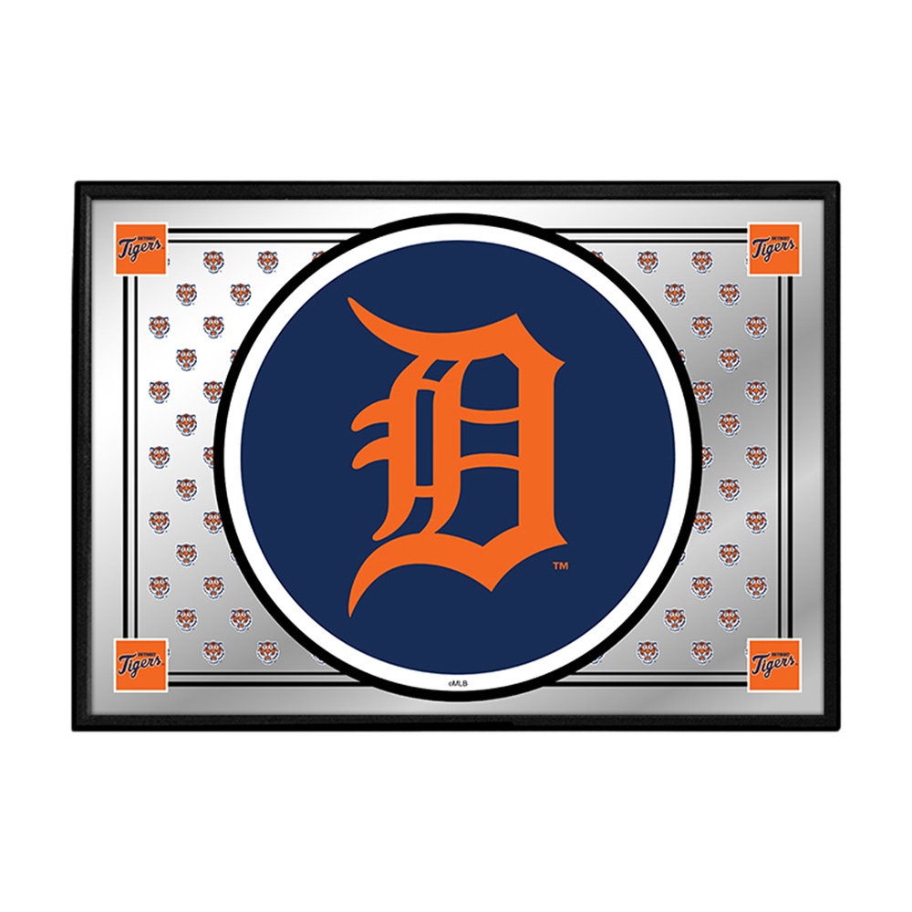 Detroit Tigers Team Spirit - Framed Mirrored Wall Sign  
