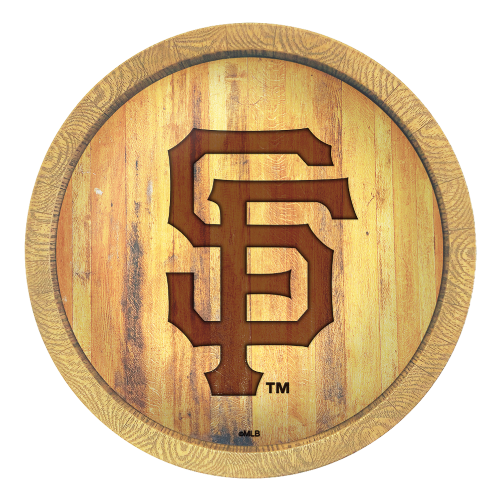 San Francisco Giants Logo - Branded "Faux" Barrel Top Sign  