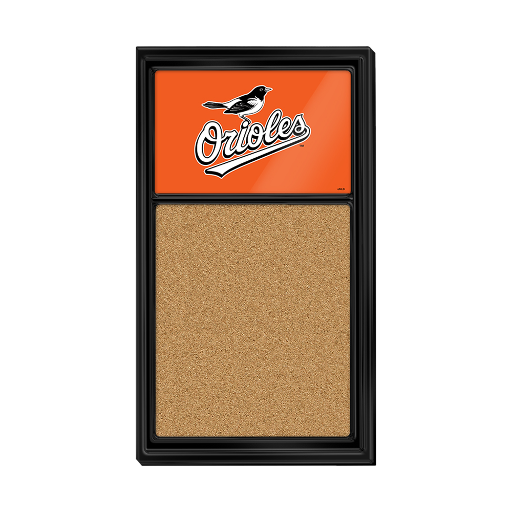 Baltimore Orioles Cork Note Board  
