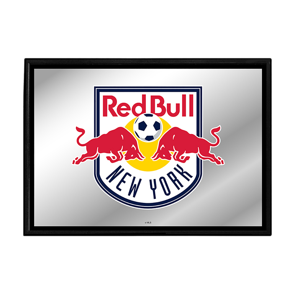 New York Red Bulls: Framed Mirrored Wall Sign  