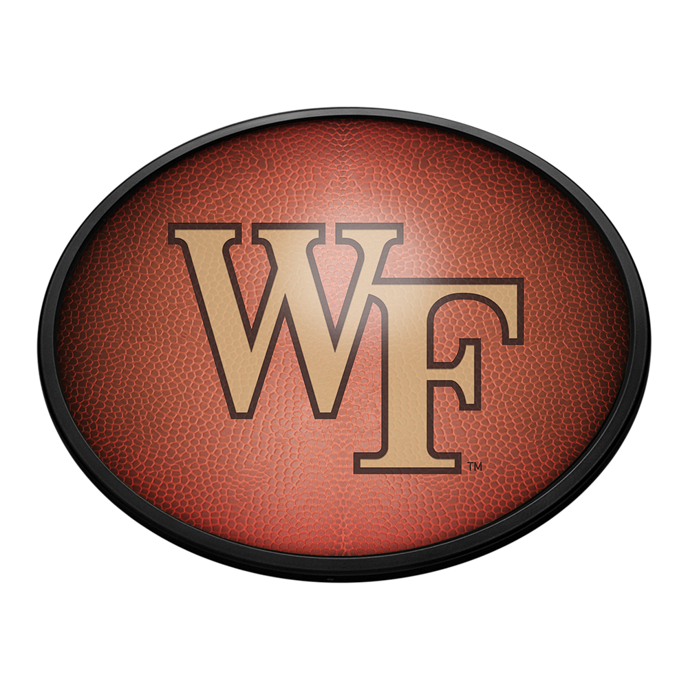 Wake Forest Demon Deacons Pigskin - Oval Slimline Lighted Wall Sign  