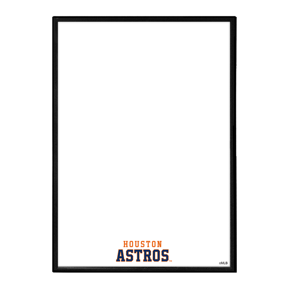 Houston Astros Wordmark - Framed Dry Erase Wall Sign  
