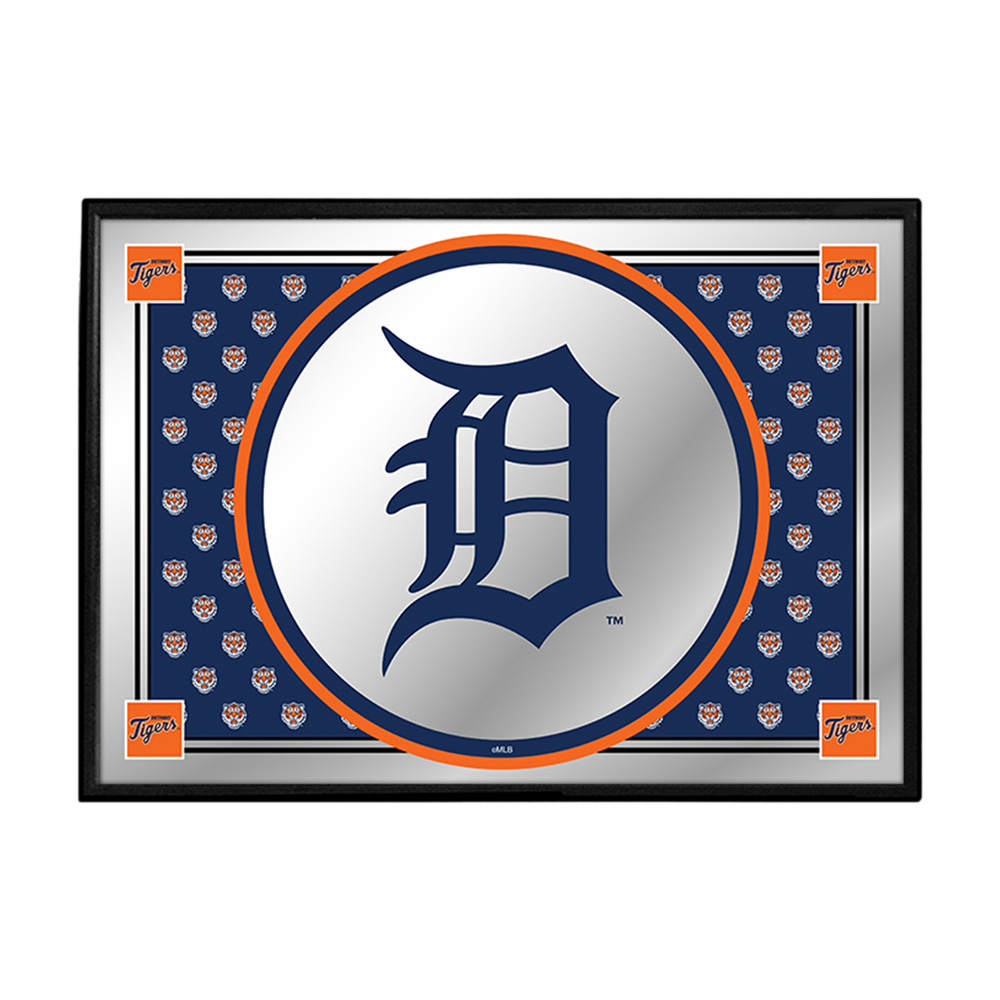 Detroit Tigers Team Spirit - Framed Mirrored Wall Sign  