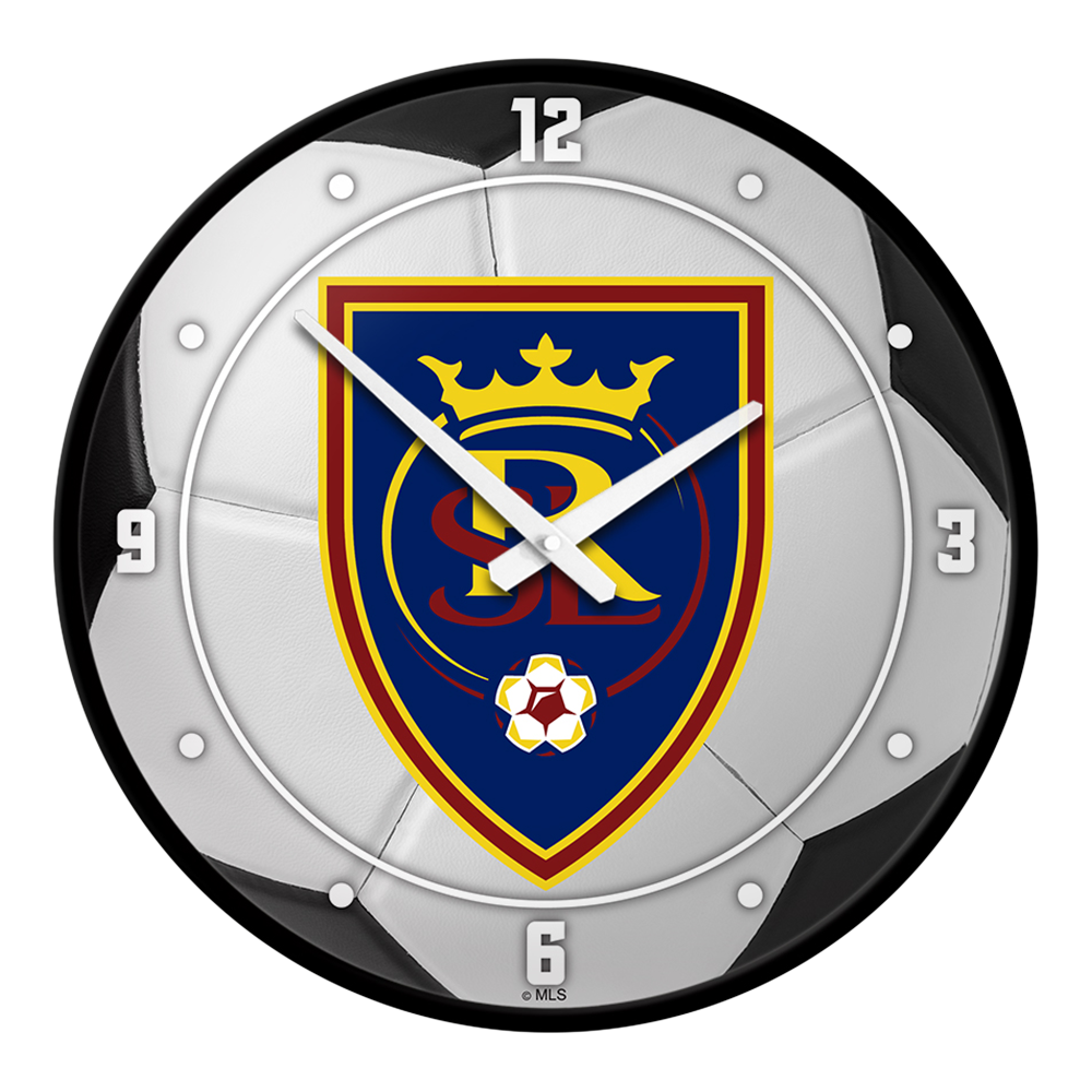 Real Salt Lake: Soccer Ball - Modern Disc Wall Clock